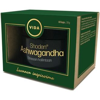 Vida Kuulas Ravintolisävalmiste Shoden© Ashwagandha 60 Kapselia/ 20G