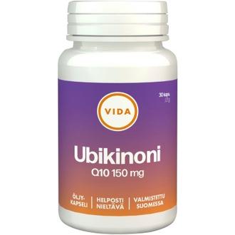 Vida Ravintolisävalmiste Ubikinoni Q10 150 Mg 30 Kapselia/ 21 G