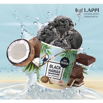 Lappi Jäätelötehdas Black Hawaii 500ml vegaaninen