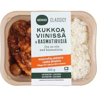 Herkku Classics Kukkoa viinissä ja basmatiriisiä 350g