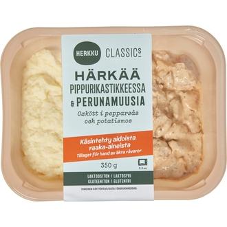 Herkku Classics Härkää pippurikastikkeessa & perunamuusi 350g