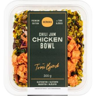 Herkku Premium Edition Chili jam chicken bowl 300g