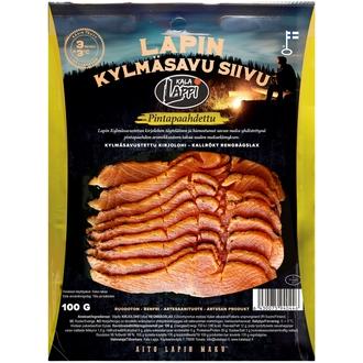 Lapin Kylmäsavu kirjolohifileesiivu 100g, pintapaahdettu