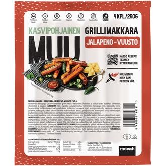 MUU Kasvigrillimakkara Jalapeno-vuusto 250 g