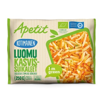 Apetit luomu kasvissuikaleet 250g pakaste