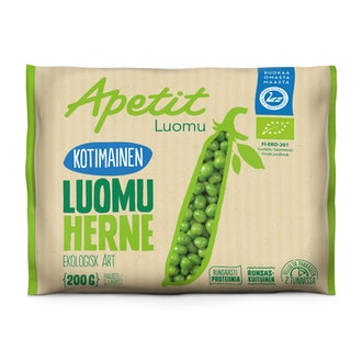 Apetit Kotimainen Luomu Herne pakaste 200g