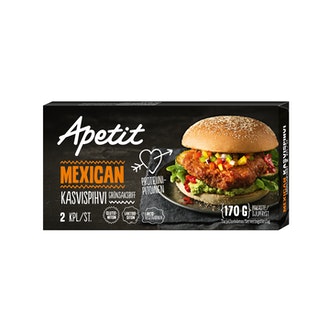Apetit mexican kasvispihvi 2kpl 170g pakaste