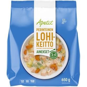 Apetit Perinteinen lohikeittoainekset pakaste 650g