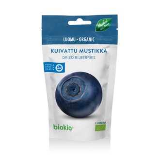 Biokia Luomu Kuivattu Mustikka 50G