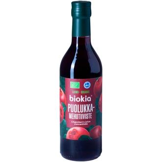 Biokia Luomu puolukkamehutiiviste 350ml