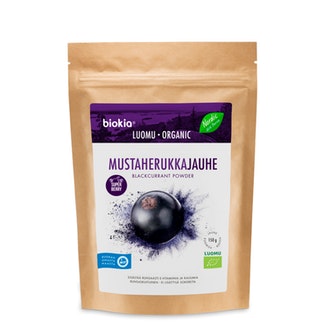 Biokia mustaherukkajauhe 150g luomu