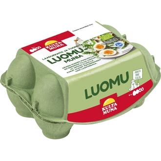 Kultamuna luomu kananmuna S/M6 318g