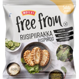 Moilas Free From riisipiirakka 6kpl/402g kypsäpakaste