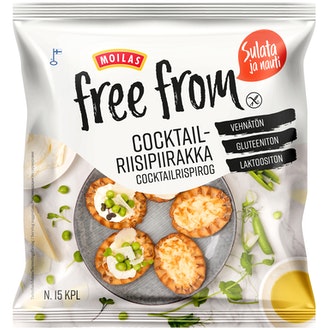 Moilas Free From Cocktailriisipiirakka n.15 kpl/450g, kypsäpakaste
