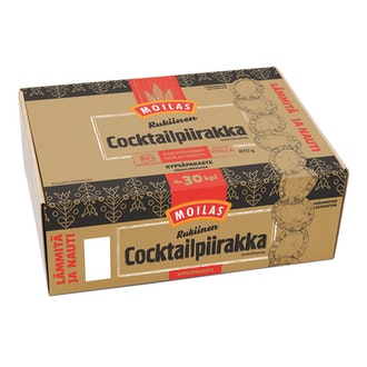 Moilas Noin 30Kpl/870G Rukiinen Cocktailriisipiirakka Kypsäpakaste