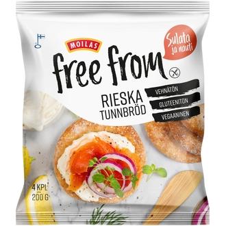 Moilas Free From Rieska 4 kpl 200 g, kypsä pakaste