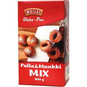 Moilas Gluten-Free Pulla&Munkki Mix 800G Gluteeniton Jauhoseos