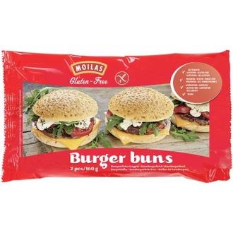 Moilas 2kpl/160g gluteeniton Hampurilaissämpylä pakaste