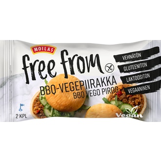 Moilas free from bbq-vegepiirakka 2/200g