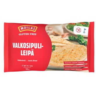 Moilas gluteeniton valkosipulileipä 2kpl/180g pakaste