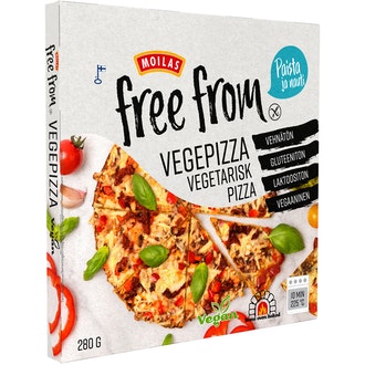 Moilas free from vegepizza 280g pakaste