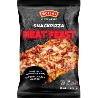 Moilas Gluten-Free Snackpizza Meat Feast 100 g esipaistettu pakaste