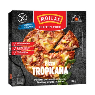 Moilas Gluten-Free, Gluteeniton Tropicana pizza 290g, pakaste