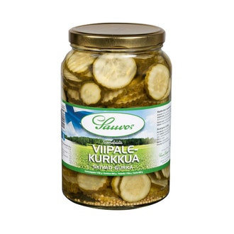 Sauvon 1700/850 g viipaloituja kurkkuja mausteliemessä