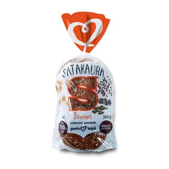 Porin Leipä Satakaura Siemen 6kpl/360g
