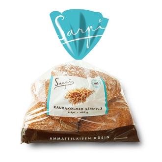 Sarpi Kaurakolmiosämpylä 4kpl/430g