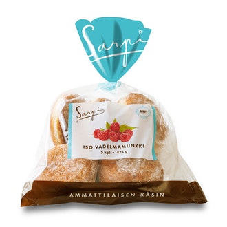 Sarpi Iso Vadelmamunkki 5kpl/475g