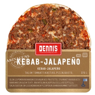 Dennis kebabpizza 370g