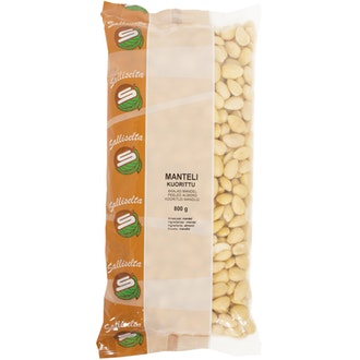 Sallinen manteli kuorittu 800g valkoinen