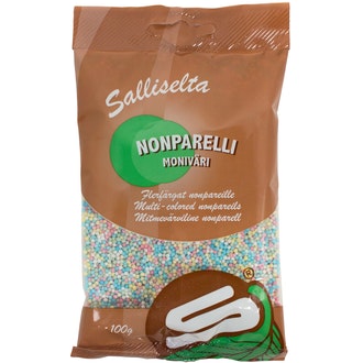 Salliselta Nonparelli moniväri 100g