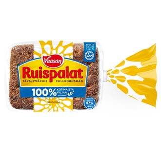 Vaasan Ruispalat 330 g 6 kpl revitty täysjyväruisleipä