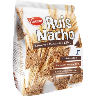 Vaasan ruisnacho seesami & merisuola 130g