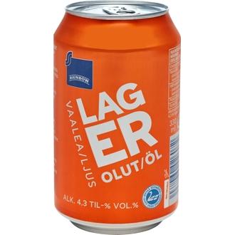Rainbow Lager Olut 4,3 % Tölkki 0,33 L