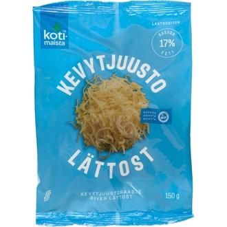 Kotimaista kevytjuustoraaste 17% 150g