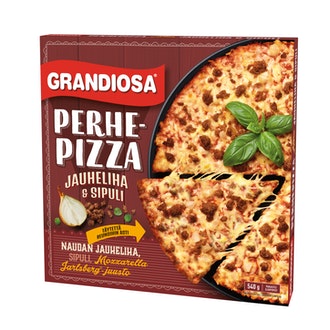 Grandiosa jauheliha ja sipuli perhepizza 540g pakaste