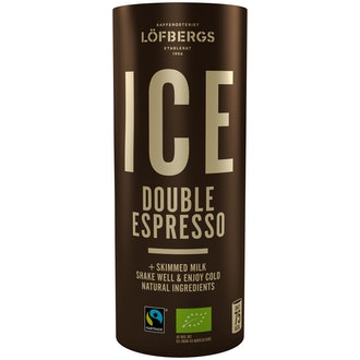 Löfbergs ICE Double Espresso jääkahvi 230 ml  Reilu kauppa, luomu