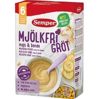 Semper 400G Maidoton Puuro, Maissi & Banaani, Puurojauhe Alkaen 6 Kk