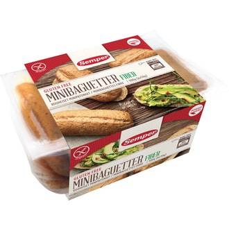 Semper Rouheiset minipatongit 6x50g gluteeniton leipä