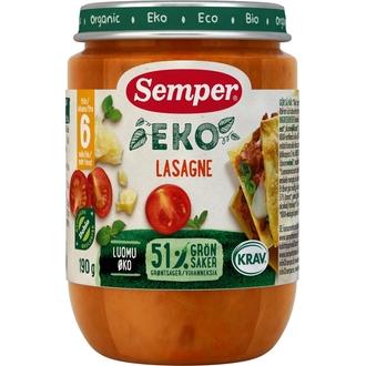 Semper EKO 190g Lasagne, alkaen 6 kk Luomuateria