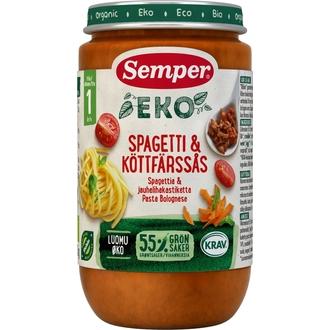 Semper Eko 235G Pastaa Ja Jauhelihakastiketta Alkaen 1 V Luomu Lastenateria