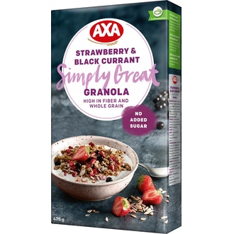 AXA Mansikka & auringonkukansiemen granola 475g