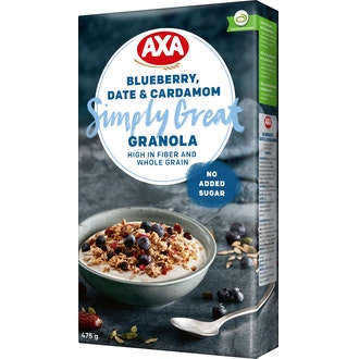 Axa Granola 475g mustikka taateli ja kardemumma