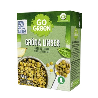 GoGreen Vihreät Linssit  380g