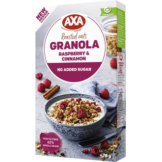 AAxa granola 475g vadelma kaneli