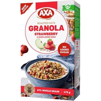 AXA Granola Mansikka & Auringonkukansiemenet 475g
