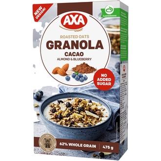 AXA Granola Kaakao, Manteli & Mustikka 475g